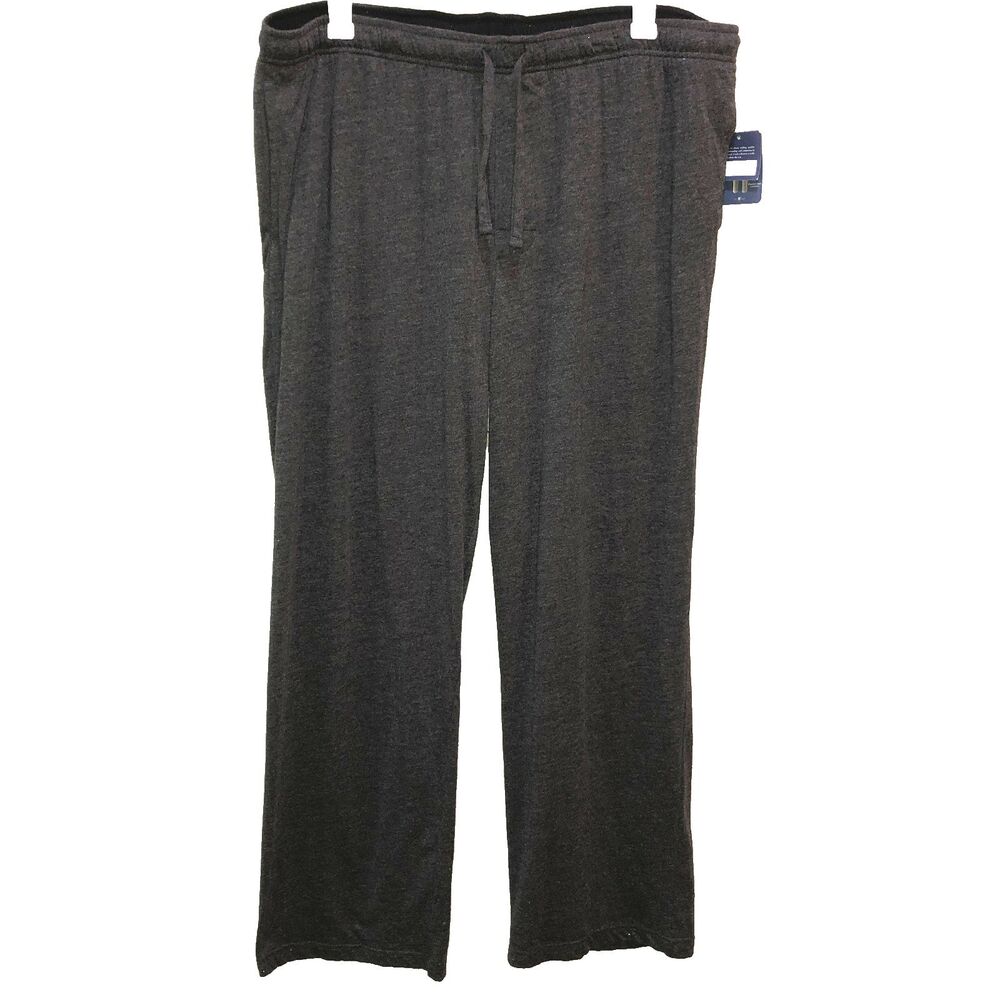 NWT Croft & Barrow Size XL Charcoal Gray Cotton Blend True Comfort Lounge Pants